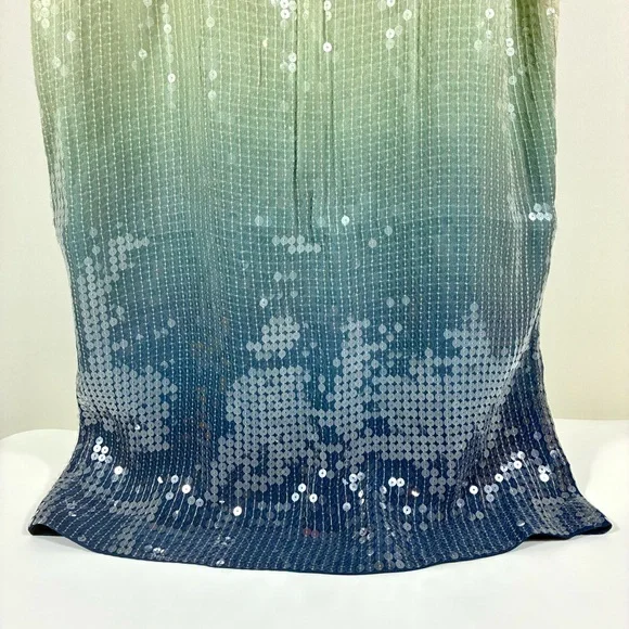 Veronica Beard Leda Sequin Midi Dress Ombre Multi 4 6 NWT Gradient Column Glam - Picture 12 of 17